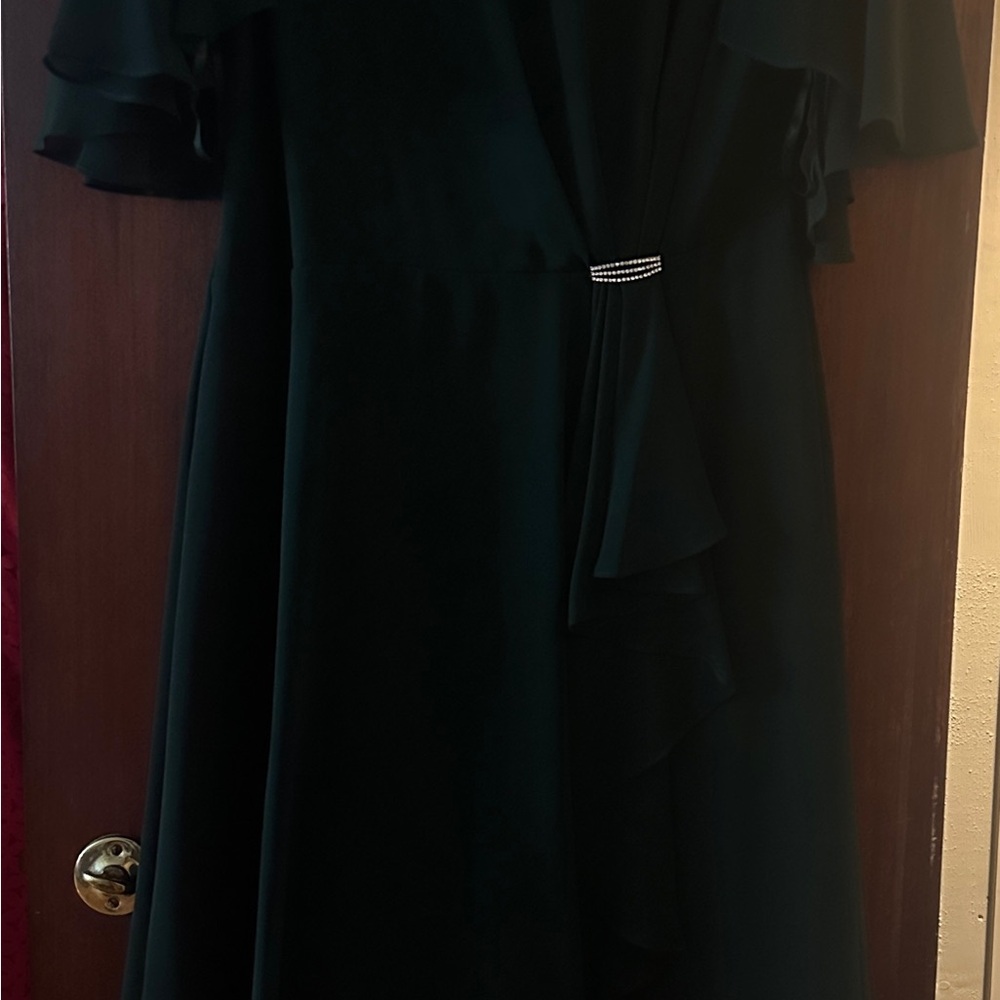 Lauren Ralph Lauren Black Long Sleeve Flutter Sundress
